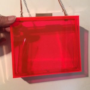 Transparent Clutch chain shoulder bag